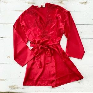 Victoria’s Secret Lace Silk Robe